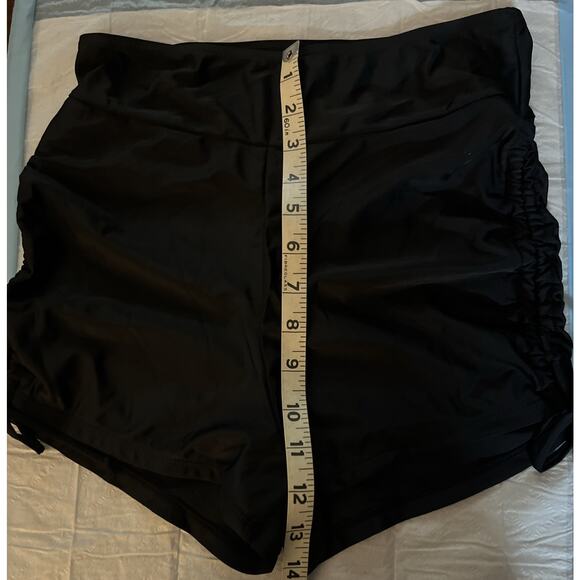 MakeMeChic Women’s 2 Piece Swimsuit Leopard Scoop Neck High Waist Drawstring M - Picture 11 of 14